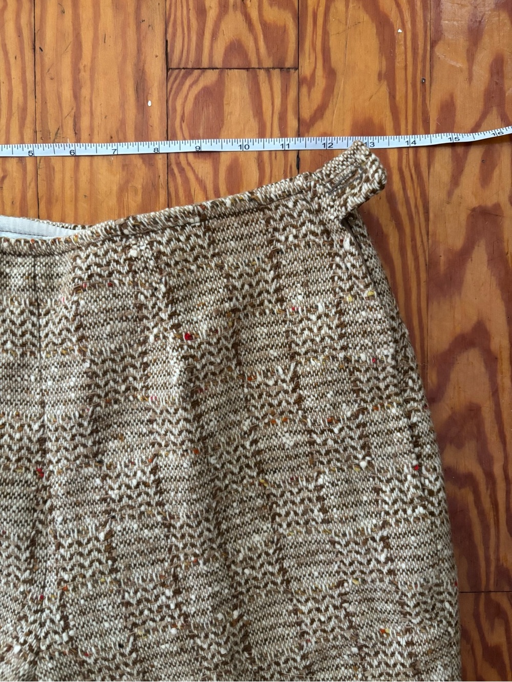 Vintage 1970s Pendleton Wool Suit 2pc Blazer Pants Brown Tweed size Small Vtg 14 - Picture 6 of 15